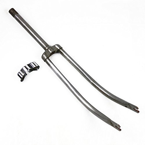OldNewBikes Horquilla Tipo Phillips de Acero para Bicicleta clásica de Rueda 28 y Cuadro 24, sin Pintar