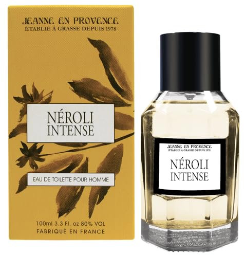JEANNE EN PROVENCE - Parfum Homme Néroli Intense - Eau de toilette - Flacon Vaporisateur 100 ml - Fabriqué en France à Grasse