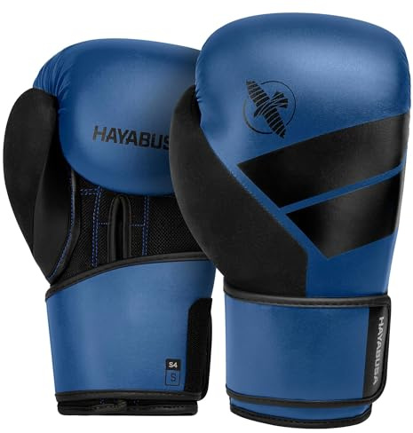 Hayabusa S4 Guantes de Boxeo para Hombres y Mujeres - Azul, 16 oz