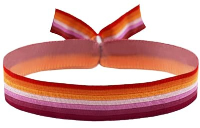 Merchbaendchen Shop 3x Lesbian Flagge Armband Festival Bändchen CSD Zubehör Pride Lgbt lesbisch bracelet Schmuck