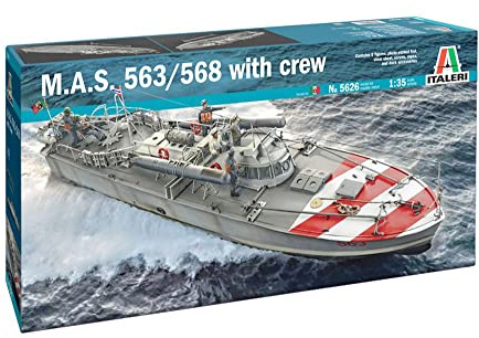 Italeri 5626S - 1:35 M.A.S. 568 4a Torpedoboot m. Crew, Modellbau, Bausatz, Standmodellbau, Basteln, Hobby, Kleben, Plastikbausatz, detailgetreu
