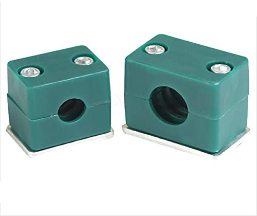 Support de support de tuyau simple l¨¦ger pour cable de tuyau hydraulique collier de serrage de tubes de tuyaux d'huile/marine/plastique avec vis hexagonale int¨¦rieure-M22 (1 pi¨¨ces)