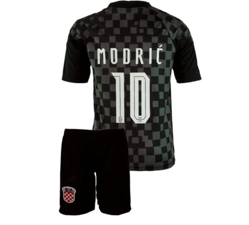Molinka fotbollströja för barn, Tyskland, tröjset, kom med shorts, fotbollsfans för pojkar, baby, fotboll, t-shirt, kroatien warts modric, S (130-140cm)