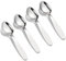 VANRA Premium 18/8 Acero Inoxidable Niños Cubiertos Set 5.9-pulgadas Niños Cucharas Cena Set 4 Piezas Cubiertos Cubiertos Utensilios Set para el Hogar Escuela (4 Cucharas)
