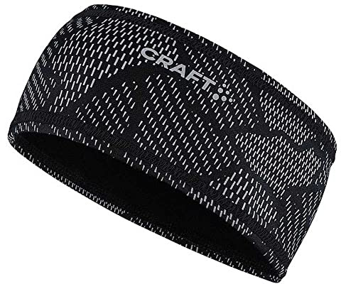 Craft CORE Essence Lumen Sport Stirnband Damen/Herren S/M | reflektierendes Sport Stirnband Herren | Laufstirnband Unisex