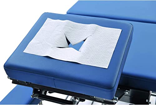Nasenschlitztücher 30x21cm, 500 Stück - Gesichtsauflagen für Massageliege I Einweg Auflage aus Airlaid Papier als Unterlage zum Schutz der Kopfstütze