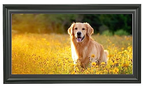 LTYHHK 30.5x58.9 cm Panorama-Bilderrahmen, Massivholz mit schwarzer Matte, Display-Bild 28.9x58.9 cm ohne Matte, Posterrahmen 30.5x58.9 cm Fotorahmen Familienwand ure Rahmen schwarz (L23B1223B1122)