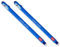 LEGAMI Löschbarer Gelschreiber, Hai, thermoempfindliche Tinte, 0,7 mm Spitzendurchmesser, 15 cm Länge, blaue Tinte, 2 Stück
