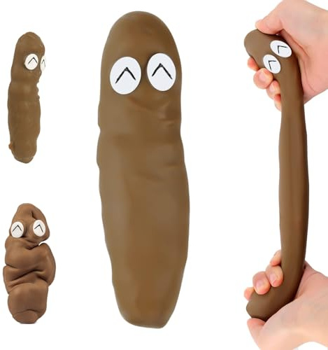 POPOYU Dehnbarer Kackhack Kackwurst zum Stressabbau,Poop Katapult Anti Stress Spielzeug Bälle Prank Kackhaufen,Gadgets Lustige Geschenke für Weihnachten Geburtstag Männer Teenager Jungs Kinder