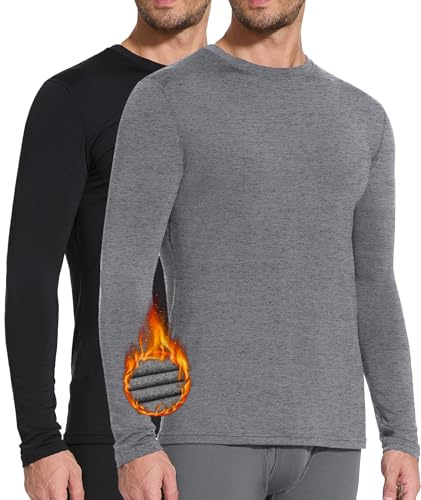 SIHOHAN Thermounterwäsche Herren Winter Thermoshirt Herren Langarm