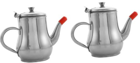 PRETYZOOM 2piezas Contenedor De Inoxidable Filtro Botella Para Almacenamiento De De Cocina Antigoteo y Para El y Restaurantes