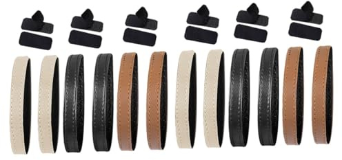 SAFIGLE 6pares Cintas Elásticas Para Zapatos De Tacón De Correas Antideslizantes Para Mujeres Ajustables y Desmontables Previene Caídas Negro Marrón