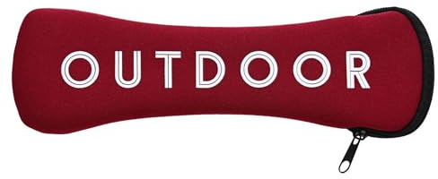 GRÄWE Bestecktasche für Unterwegs, Rot, für Picknick-Besteck, Besteck to go und Campingbesteck Sets, Tasche aus Neopren mit Reißverschluss, leer