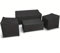 Juego de 4 fundas de tela Oxford resistente a la intemperie para muebles de exterior para proteger tu inversión (negro 200D)