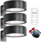 KBIBCK 3Pcs Luces Para Cuadros, 3 Temperaturas de Color, Luces inalámbricas para cuadros, Lamparas Sin Cables Con Control Remoto, Funciona Batería, Brillo Ajustable Y Temporizador, negro