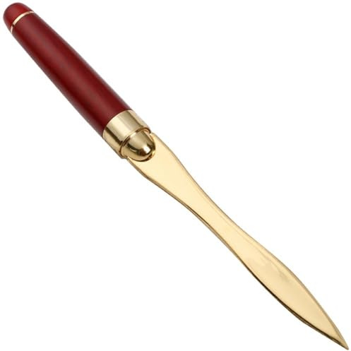 Tsffae Coltello per Aprire Lettere Portatile retrò Apribuste con Manico in Legno Taglierina per Buste Taglio Carta per Uso Domestico Scolastico