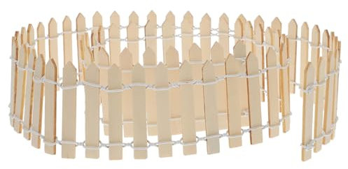 Milisten Clôture Miniature De Jardin De Fées Mini Maison Décor Terrarium Pot De Plantes Micro Couleur Naturelle