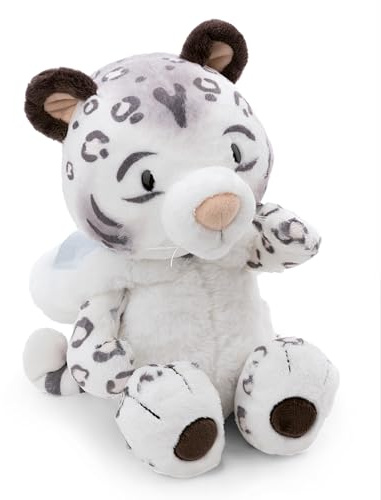 NICI Kuscheltier Schneeleopard Eleni Snowbell 35cm - weiß - Weiches Plüschtier – niedliches Stofftier zum Kuscheln & Spielen – tolle Geschenkidee für Kinder & Erwachsene - 62421