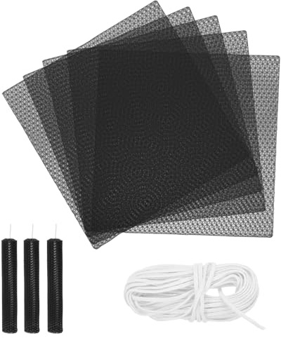 QUARKZMAN 5 Stück Bienenwachs Kerzen Bastelset 8x8 Zoll Schwarze | Bienenwachs Kerzenplatten, Mit 1 Stück Baumwolldocht, Für DIY Bastelgeschenke