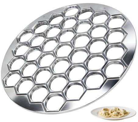 Dumplings Ravioli Mold,37 Löcher Pelmeni Maker,Pelmeni Form, Hochwertige Aluminiumlegierung,Manti Form,Dumpling Maker,Ideal Für Ravioli,Knödel,Kuchen,Wan Tans Und Topfaufkleber
