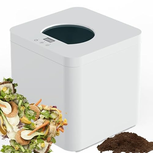 Compostiera elettrica per la casa – Smart Kitchen Waste Cycler con grande capacità, copertura visiva, funzioni di asciugatura, schiacciamento e raffreddamento per una gestione efficiente dei rifiuti