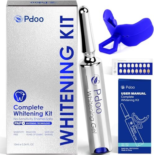 Kit Blanchiment Dentaire PAP+ | Teeth Whitening Gel 10ml & Plateau de Blanchiment des Dents | Sans Sensibilité et Sans Peroxydes et blanchiment dentaire Instantané | élimine Les Taches | Mint Flavor