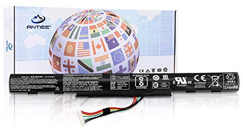 ANTIEE AS16A5K Laptop Batteria per Acer Aspire E15 E5-475G 523G 553G 573G 575G 774G E5-575 E5-575-59QB Series Notebook AS16A7K AS16A8K 14.8V 2650mAh 4-Cell
