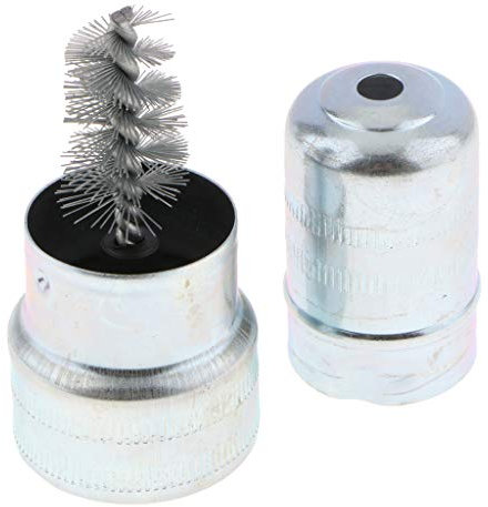 Pulitore Morsetti Batteria Spazzola Filo Terminale Acciaio Inossidabile Argento