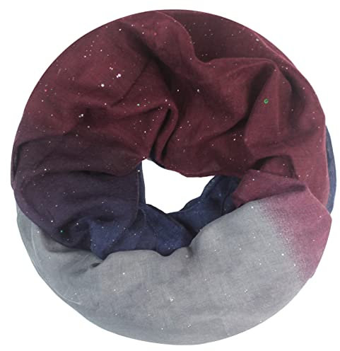 Glamexx24 Damen schal leichter Langschal Loop Schlauchschal Tuch Viele Farben