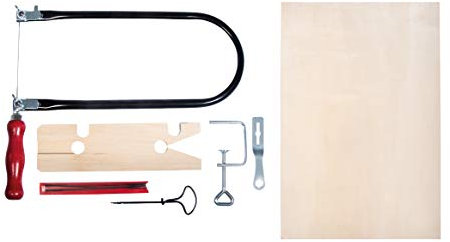 Rayher Set Sega da traforo succhiello, Assortito, incl. tavola compensato, box 1set