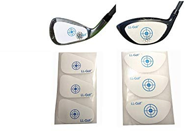 LL-Golf 150er Set Golf Impact Tapes/Label Driver oder Eisen | Nach Wahl für Driver / Holz ODER Eisen / Wedge / Golfschläger Schlagfläche Impact Aufkleber / Etiketten RH