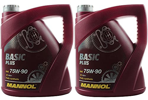 QR-Parts Set 85476917 MN8108-4 2x 4 Liter Original MANNOL Getriebeöl Basic Plus 75W-90 API GL 4+ Gear Oil