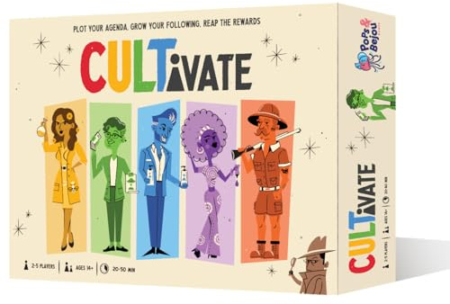Coltivare gioco da tavolo | Premiato | Leader satirici di culto | Gioco da tavolo casual | Take-That | Età 14+ | per 2-5 giocatori | 20-50 minuti di gioco | Realizzato da Pops & Bejou Games