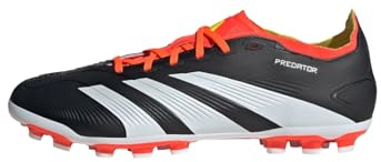 adidas Unisex adulto Predator League 2G/3G Artificial Grass Football Boots, Core Black / Cloud White / Solar Red, 42 2/3 EU