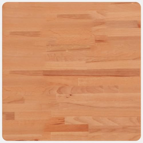 vidaXL Dessus de Table 50x50x2,5 cm carré Bois Massif de hêtre