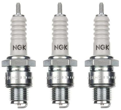 3x Zündkerze B6HS Kurzgewinde passend für Simson S51, S70, SR50, SR80, S53, KR51, Schwalbe, Duo, Star, Sperber – Mofa Moped Zündkerzen Set – 3 Stück