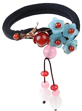 Ipetboom 1stück Retro Haarschmuck Für Damen Vintage Haargummi Mit Quaste Elastisches Haarband Für Dickes Und Dünnes Haar Für Freizeit Und Partys Elegantes Design Für Jeden Anlass