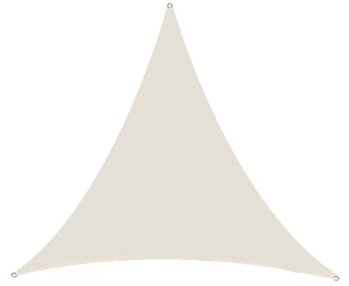 HUJZJY Vela Ombreggiante Impermeabile Triangolare 6x6x6m, Tenda a Vela Impermeabile Esterno, Tenda a Vela Parasole Protección Rayos UV per Esterno, Giardino, Terrazza