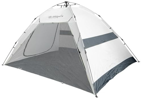 dieckkinners Strandmuschel Piet XL mit UV 50+ Sonnenschutz für Kinder, auch für Hunde, Schnell Aufzubauen, inkl. Tragetasche und Heringe (Sand)