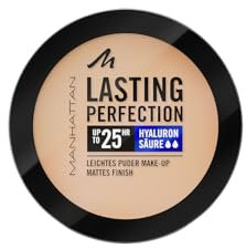 Manhattan Lasting Perfection Compact Make-up, Puder Make-up mit hoher Deckkraft für ein natürliches, mattes Finish, Fb. 003 Sesame, 7 g