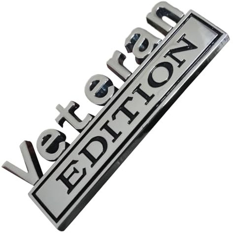 Veteran Edition-Emblem, Veteran Edition-Autoemblem | Dekorativer Autoaufkleber - Selbstklebendes Auto-Emblem, Buchstaben-Abzeichen-Aufkleber, Auto-LKW-Aufkleber für Fahrzeuge, PKW, LKW, SUV
