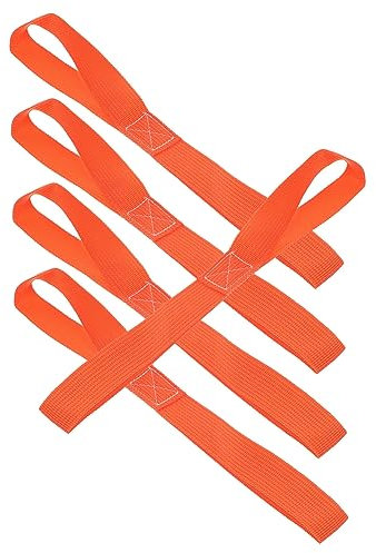 JECOMPRIS 12 Stk Gurt Riemen Für Fahrradträger Schlaufe Für Motorradanhänger Schlaufe Für Scooter Befestigungsschlaufe Für Fahrräder Roller Scooter-verzurrschlaufe Pp Orange
