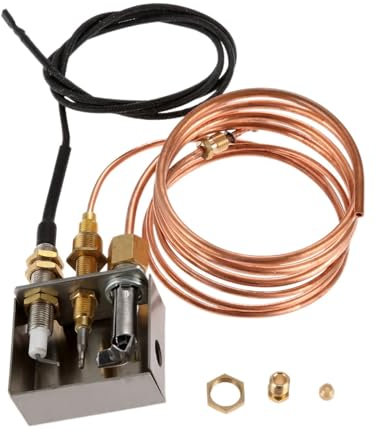 1kit Propangas-Kamine Feuerstellen Zünder Sicherheit Ersatzteil Pilotbrenner Montage Zündung Thermoelement Kupferrohr
