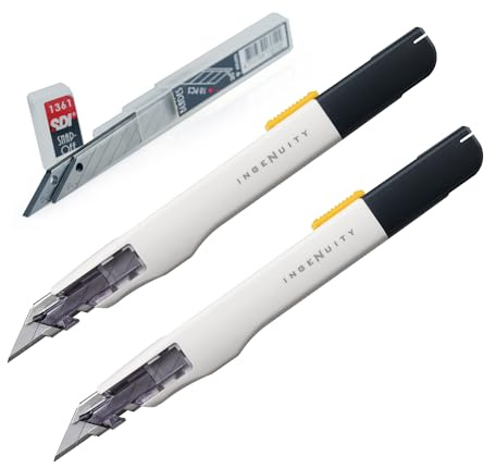 Cutter de précision INGENUITY - Le cutter le plus avancé et technologiquement parfait que vous puissiez trouver - Comprend une coupe fils/cordes et lames SK2R à 30° pour une précision maximale (2