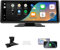 Pantalla de coche compatible con CarPlayy y Android Auto, radio inteligente inalámbrica, pantalla táctil IPS portátil Android Carplayy 10,26 Pulgadas 1080P, Googlee y Siri Assistant (10,26 Pulgadas)