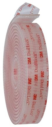 Nastro adesivo Dual Lock, sottile, extra forte, nastro ad alte prestazioni, impermeabile, rimovibile, elementi di fissaggio richiudibili, nastro di montaggio 3 M SJ3560 (25,4 mm x 1 metro)