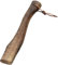 Iewroyt Axe Handle with Leather Loop Wood 13in Long Ax Handle Replacement Hatchet with Wedge Smooth Wooden Texture Shock Resistant Axe Handles for Tree Farm