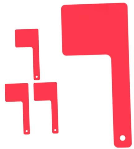 Sosoport Cassetta Postale In Acrilico Da 4 Pezzi Con Bandiera Rossa Girevole Parti Di Ricambio Per Cassetta Postale Accessorio Decorativo Per Da Esterno Con Bandiera