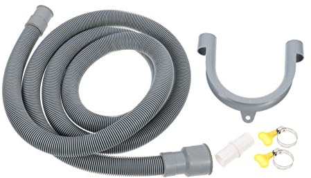 NUOBESTY Automatic Drum Washer Drain Hose for Washing Machine Includes Heavy Duty Hose Pipe and Pipe Clamps to Drain Water Efficiently from Your Washer