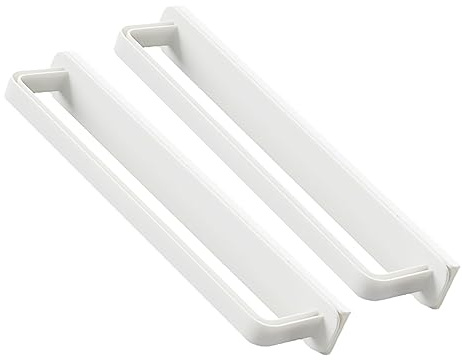 CLISPEED 2pcs Wall-mounted Sliding Storage Rack under Cabinet Towel Bar Cabinet Towel Rack for Bathroom Bedroom Kitchen Hand Holder